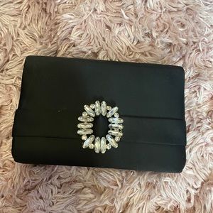 Black Clutch with crystals